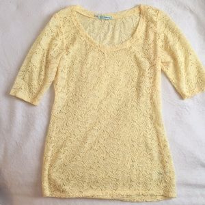 Yello Lace Blouse